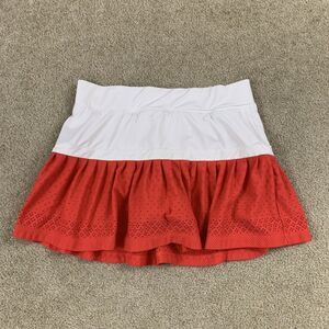 L'etoile sports Skort Women Sz Small Golf Tennis Casual Skirt White/Red